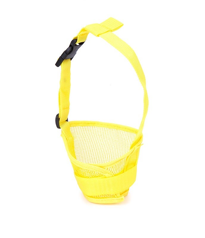 كمامة شبكية للكلاب (قطعتان) - كمامة آمنة تسمح بمرور الهواء لنزهة آمنة | أحزمة قابلة للتعديل وغطاء شبكي ناعم | تمنع العض والمضغ واللعق | تصميم مريح وأنيق (مقاس كبير) - Image 4